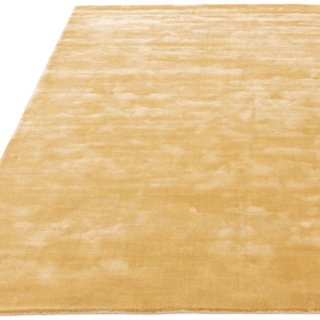 shiny gold modern rug in a plain style
