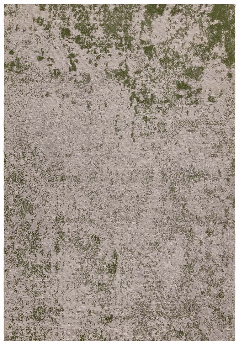 abstract indoor/outdoor rug in green
