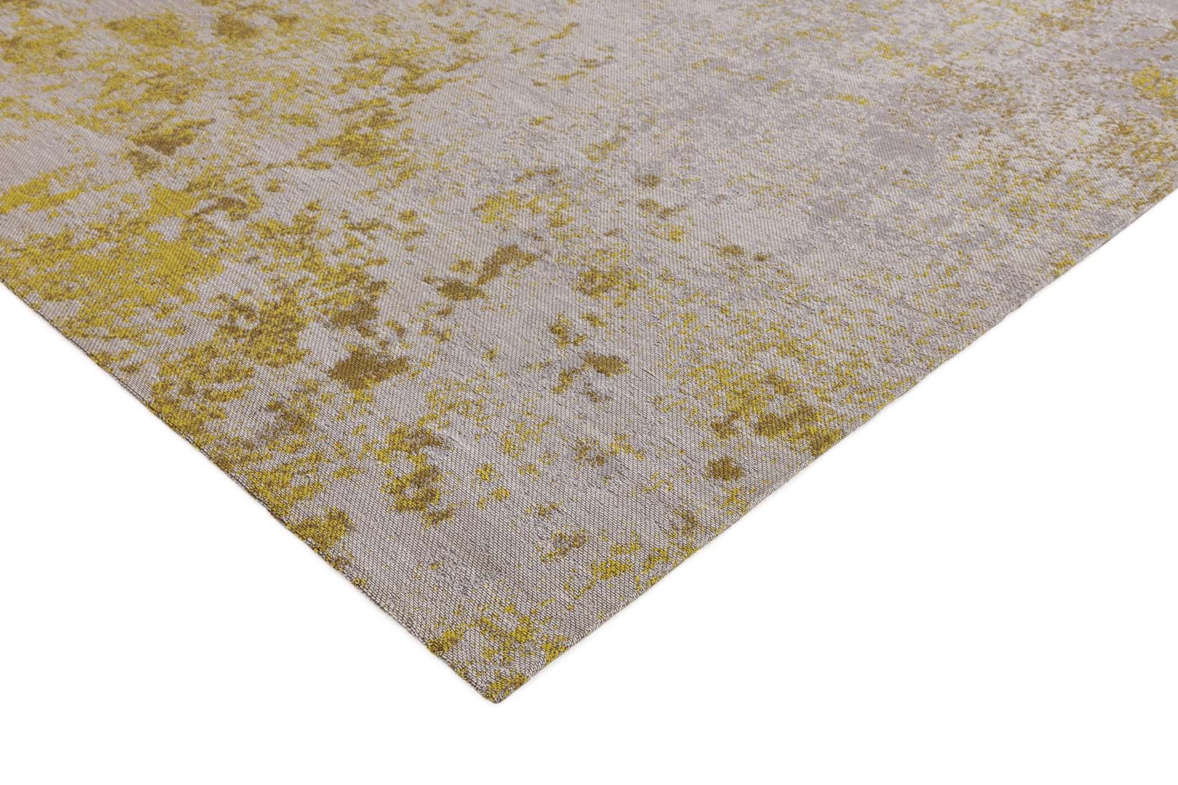 abstract indoor/outdoor rug in ochre

