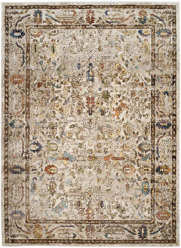 persian inspired area rug in multicolour