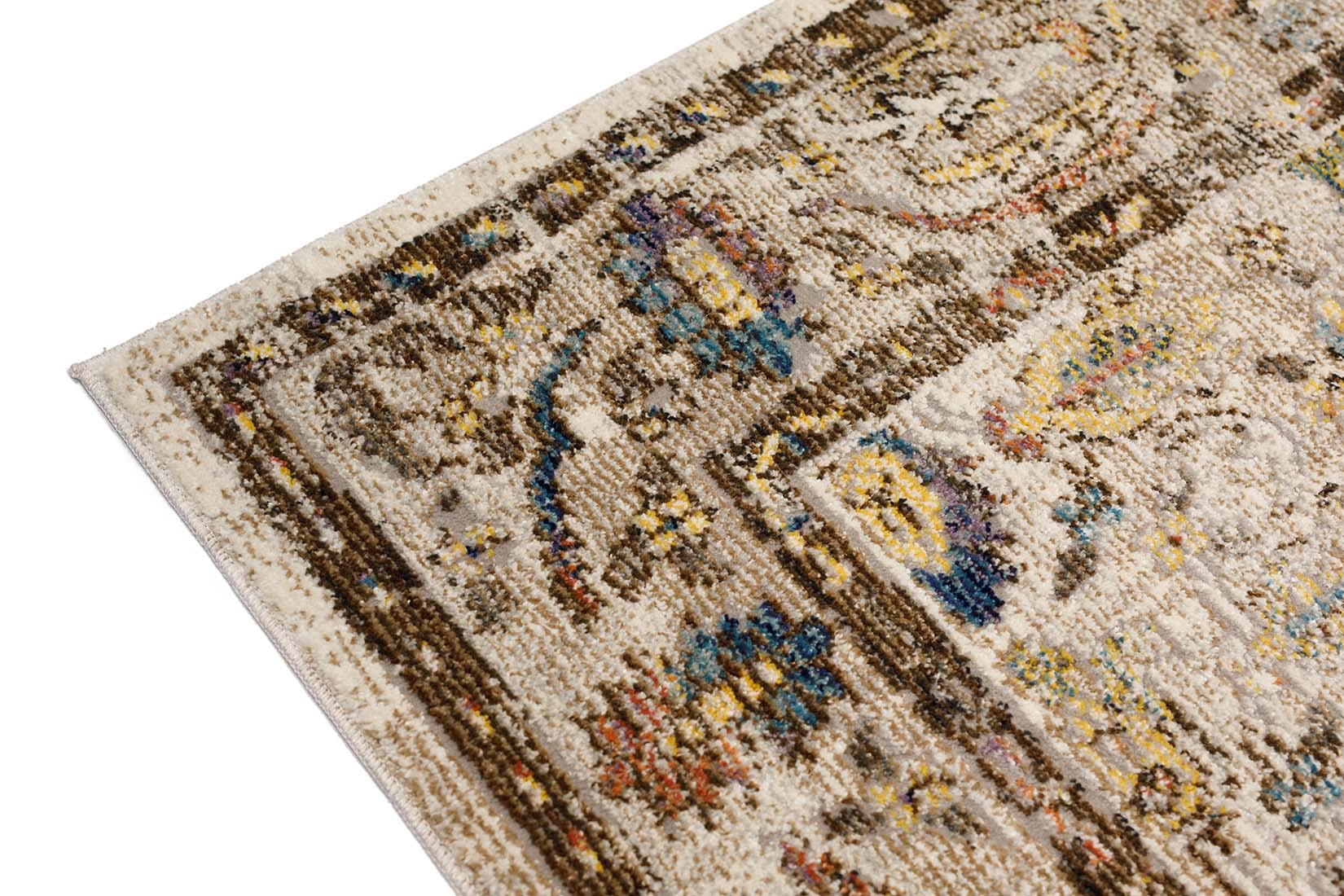 persian inspired area rug in multicolour
