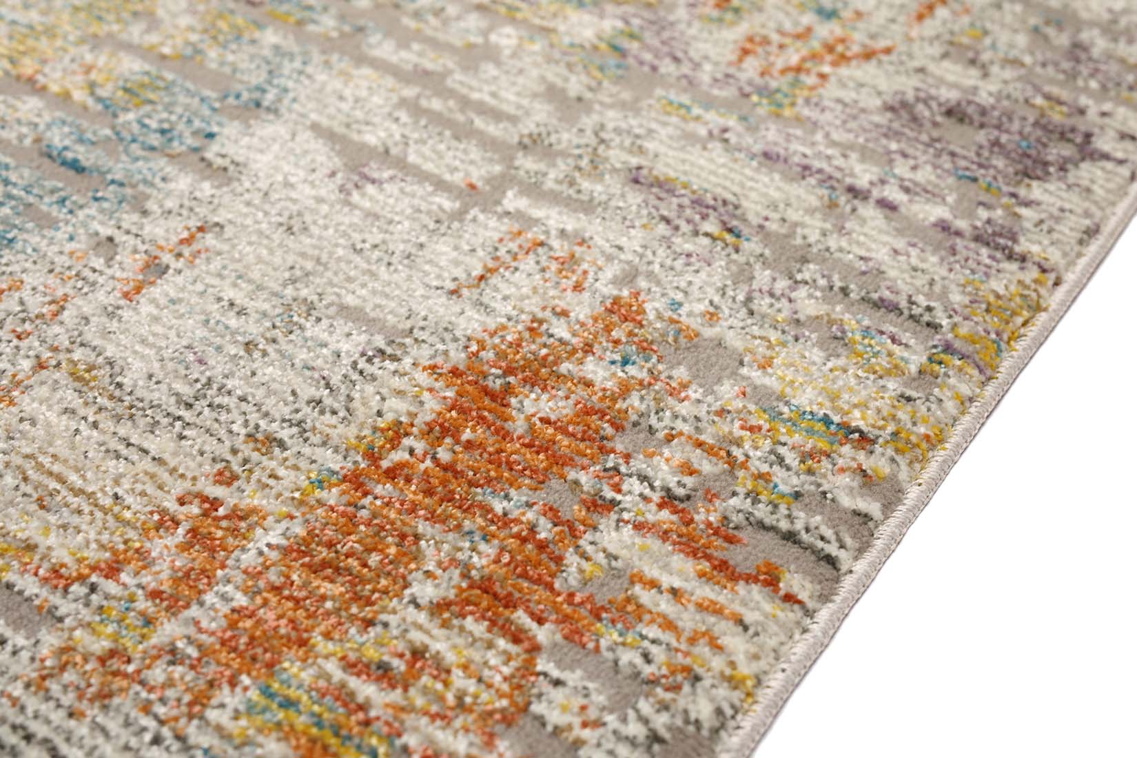 abstract area rug in multicolour
