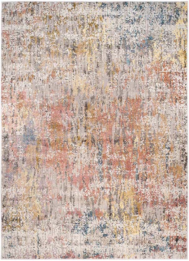 abstract area rug with multicolour design