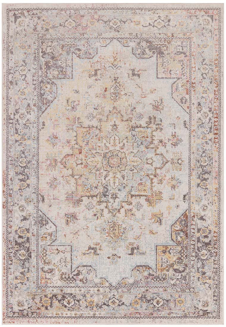 beige Persian style area rug 
