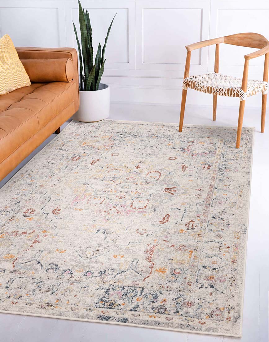 multicolour Persian style area rug 
