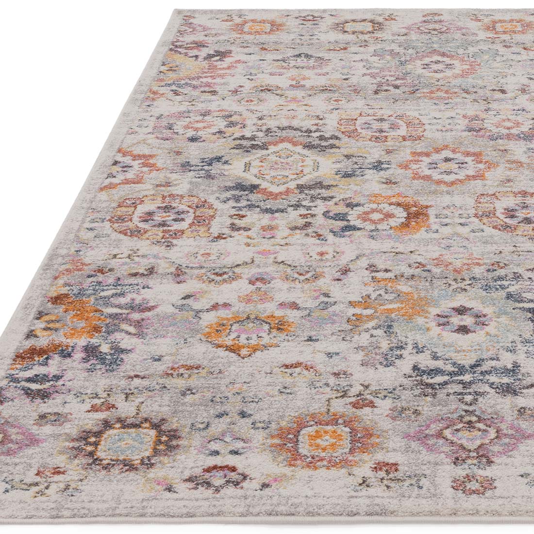 multicolour Persian style area rug 
