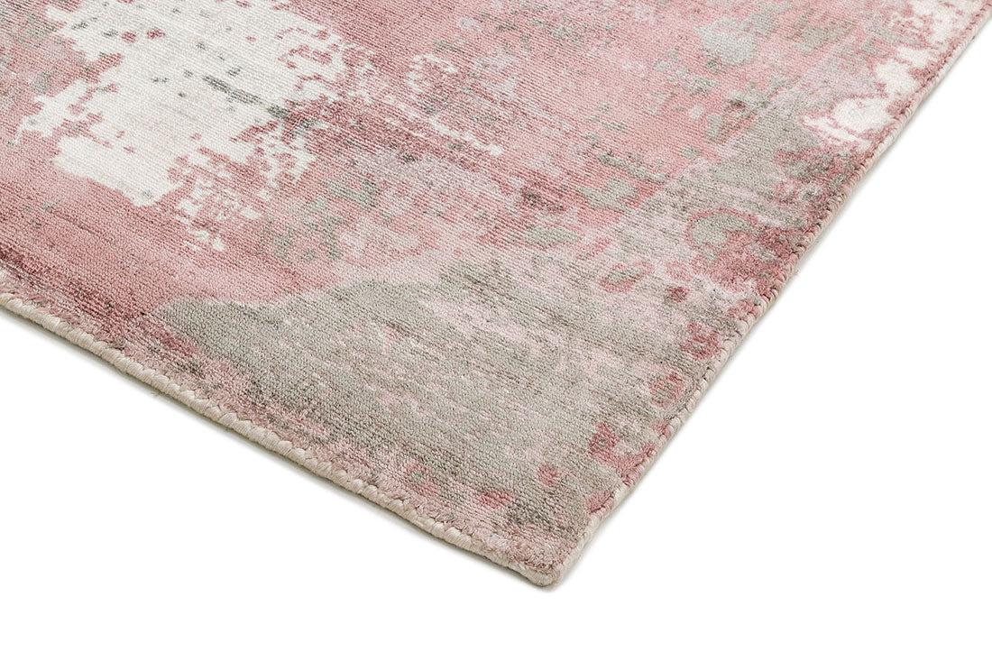 pink and grey abstract rug