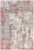Gatsby Red Abstract Tonal Rug