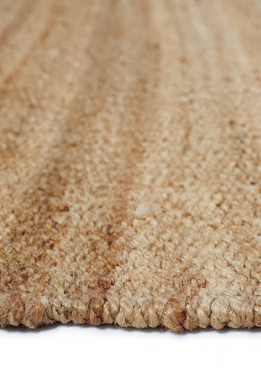 Plain brown woven rug