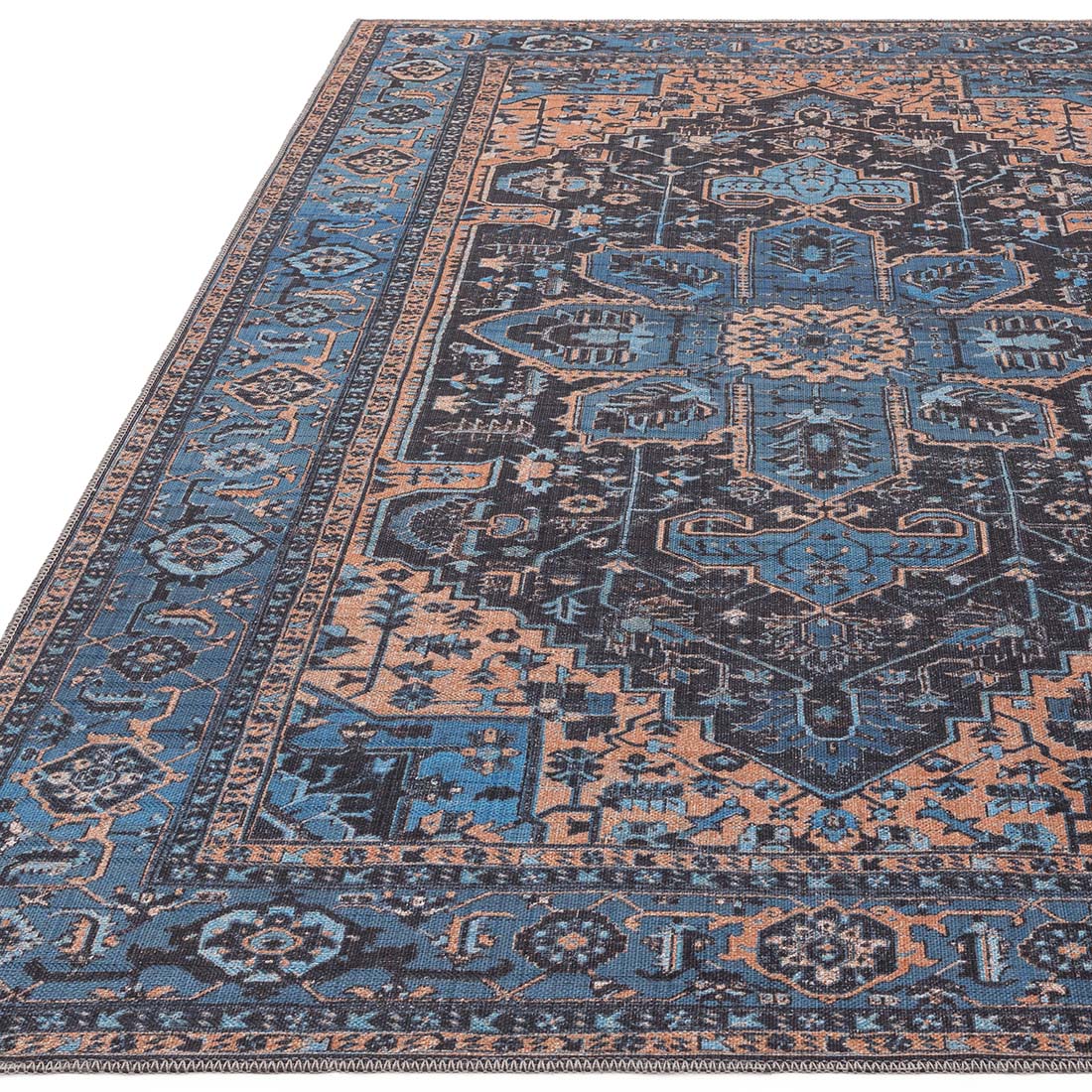 multicolour Persian inspired area rug 
