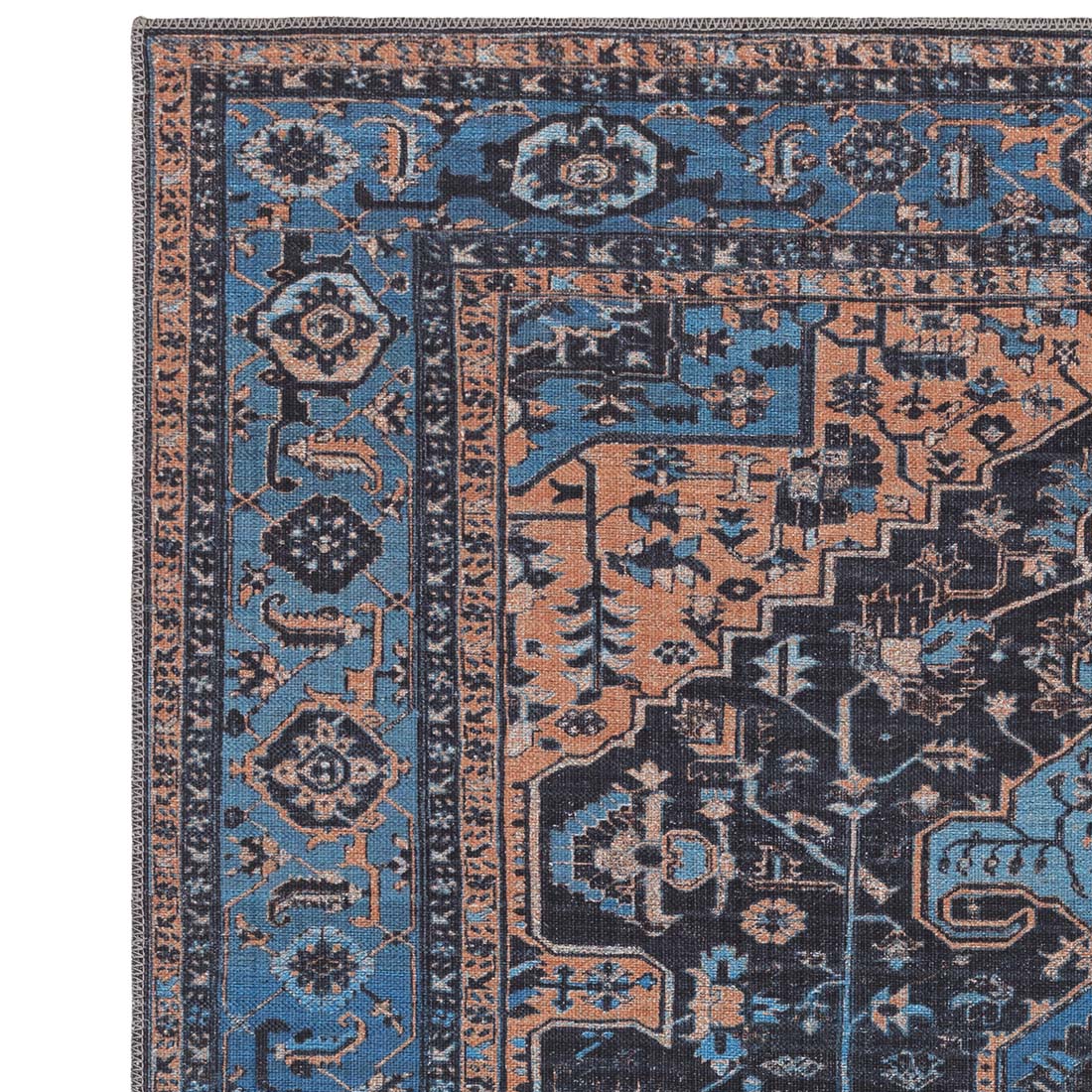 multicolour Persian inspired area rug 
