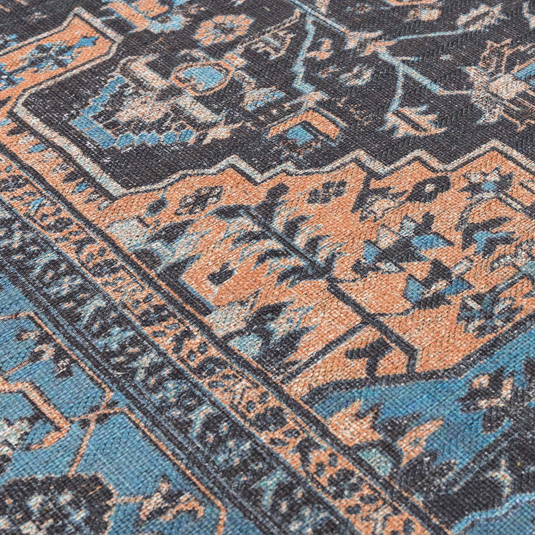 multicolour Persian inspired area rug 
