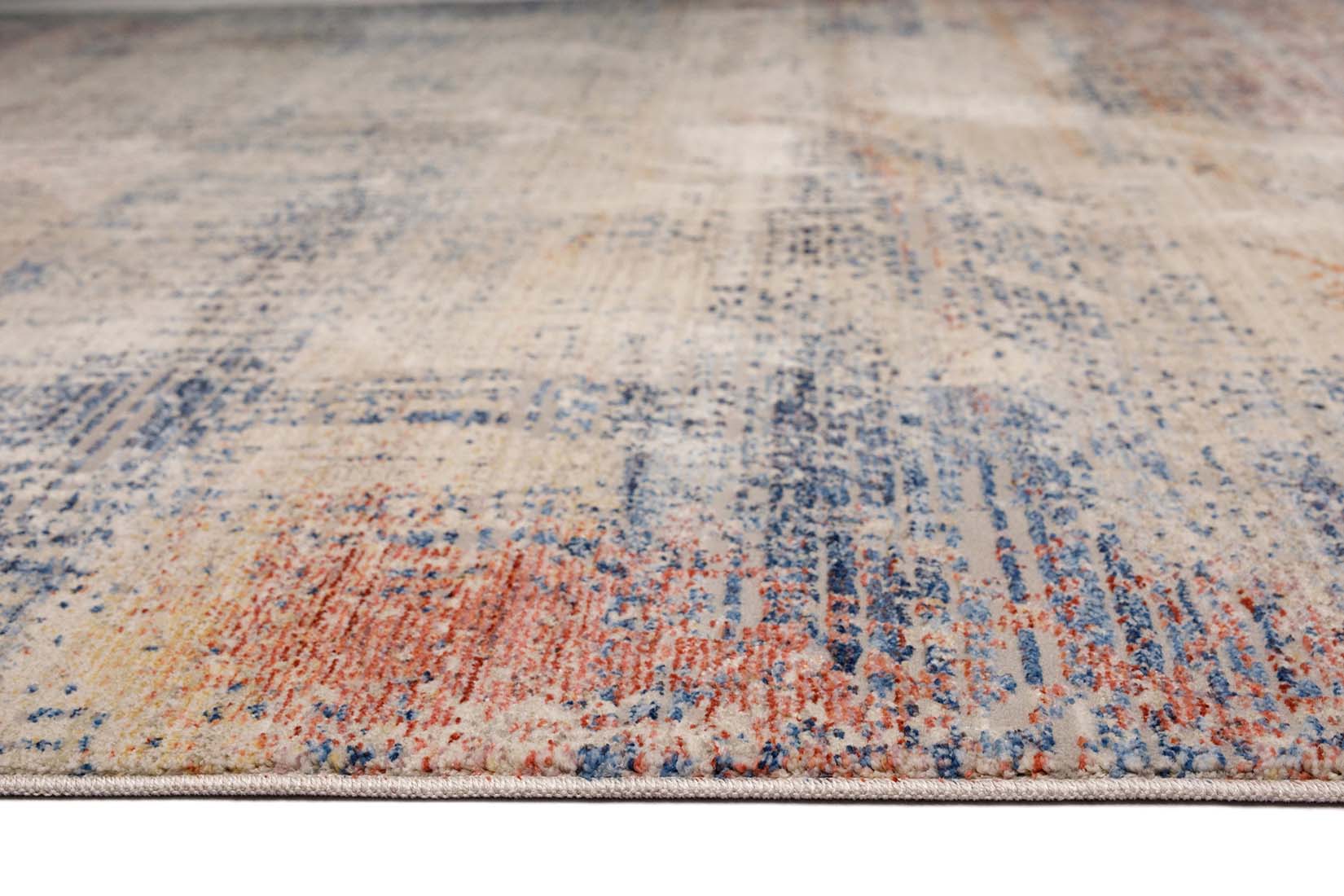 abstract style area rug in multicolour
