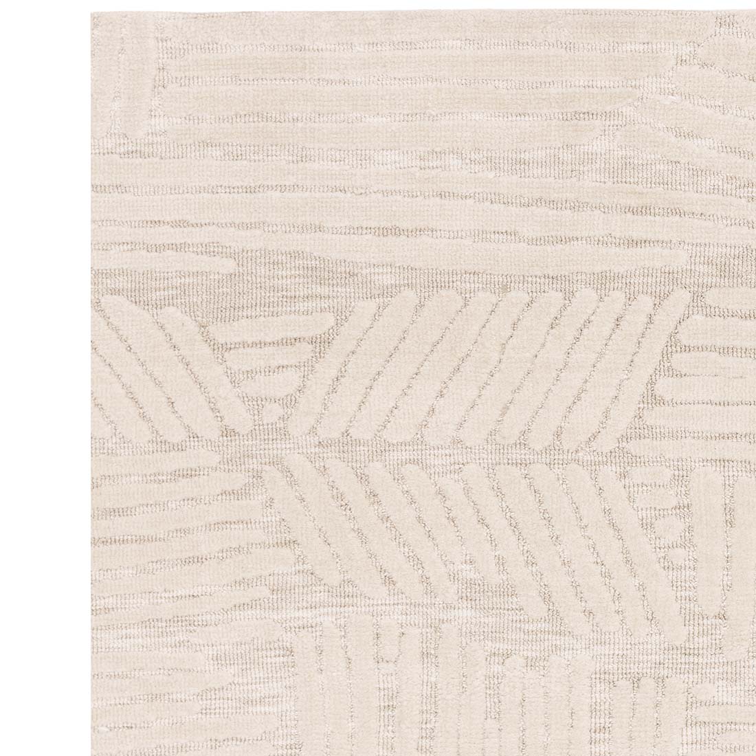 cream modern geometric polyester rug
