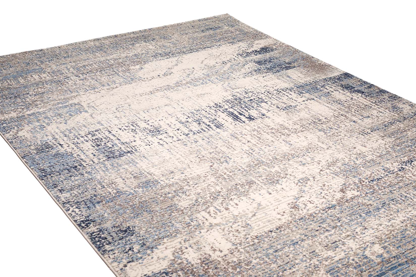modern blue and grey abstract area rug

