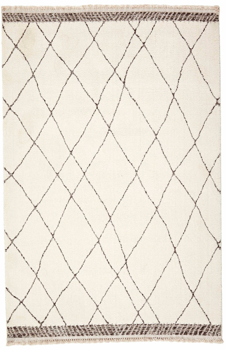 Moroccan style rug, cream in colour with simple pattern
