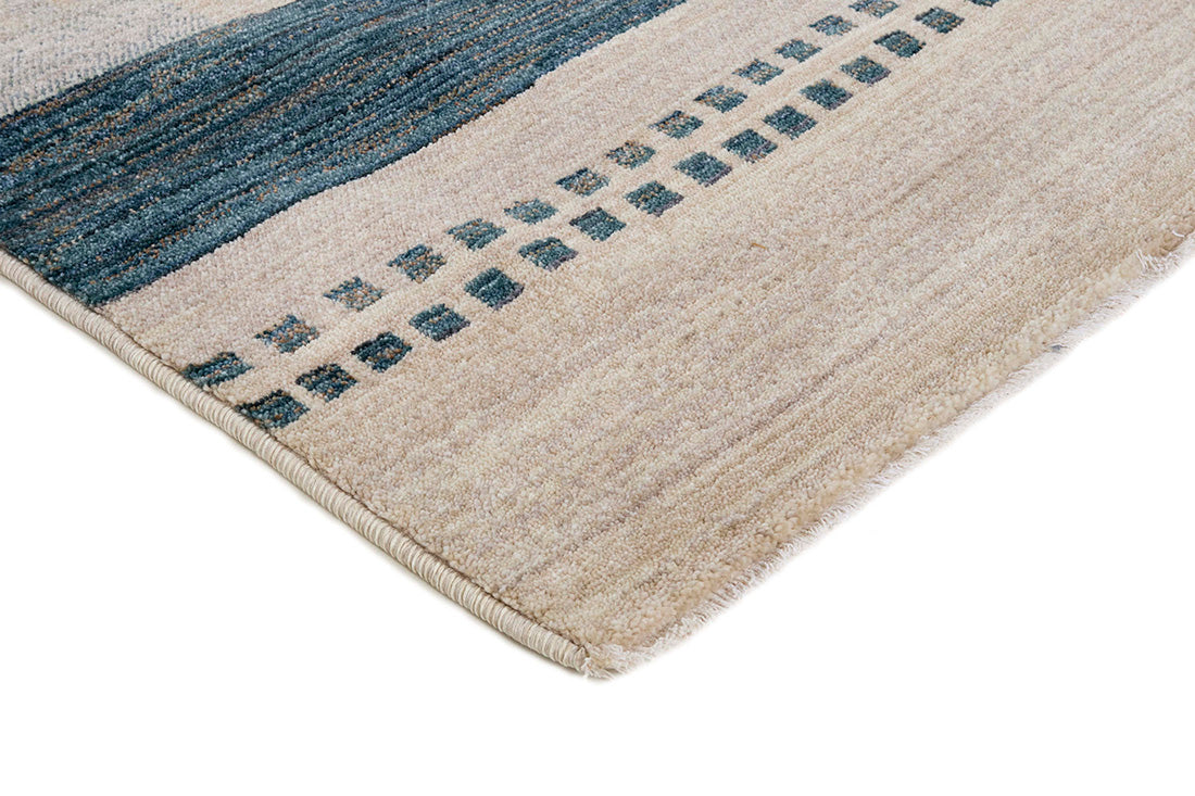 Gabbeh style rug with traditional patterns 
