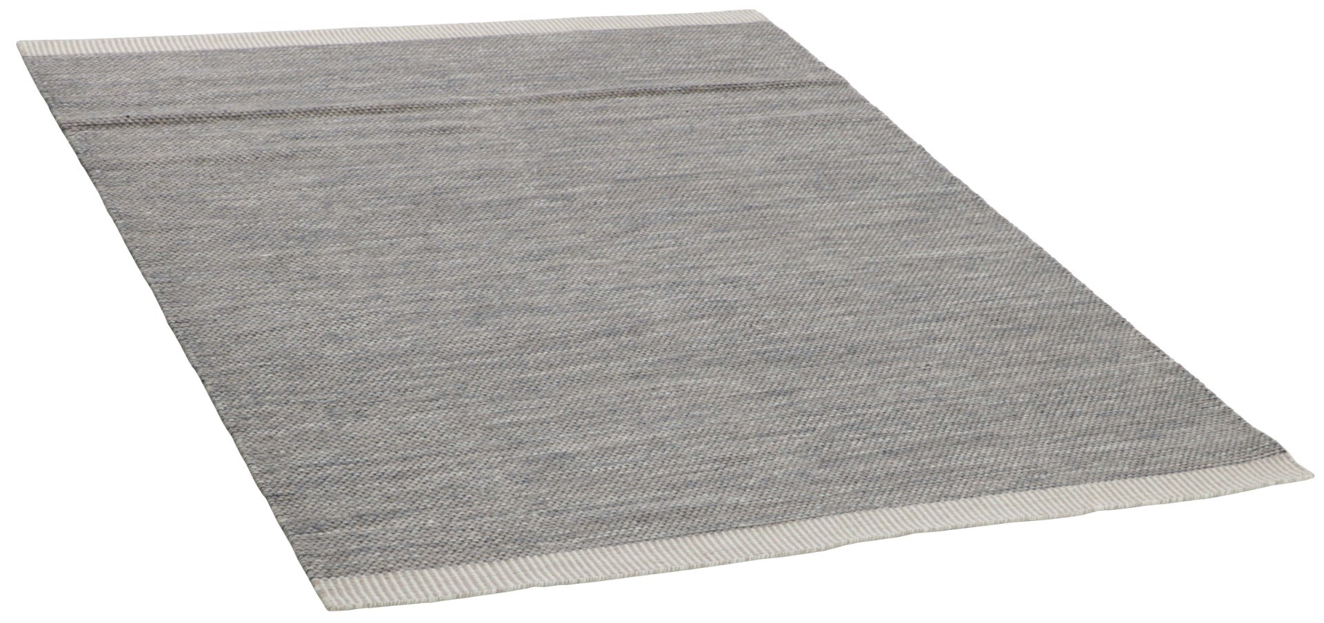 plain grey and beige flatweave rug
