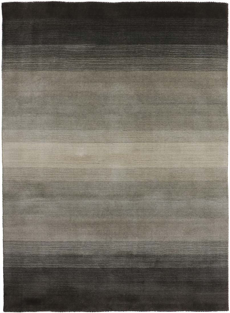 black, grey and cream ombre rug
