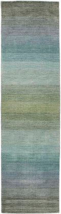 Panorama Wool Grey Blue Runner