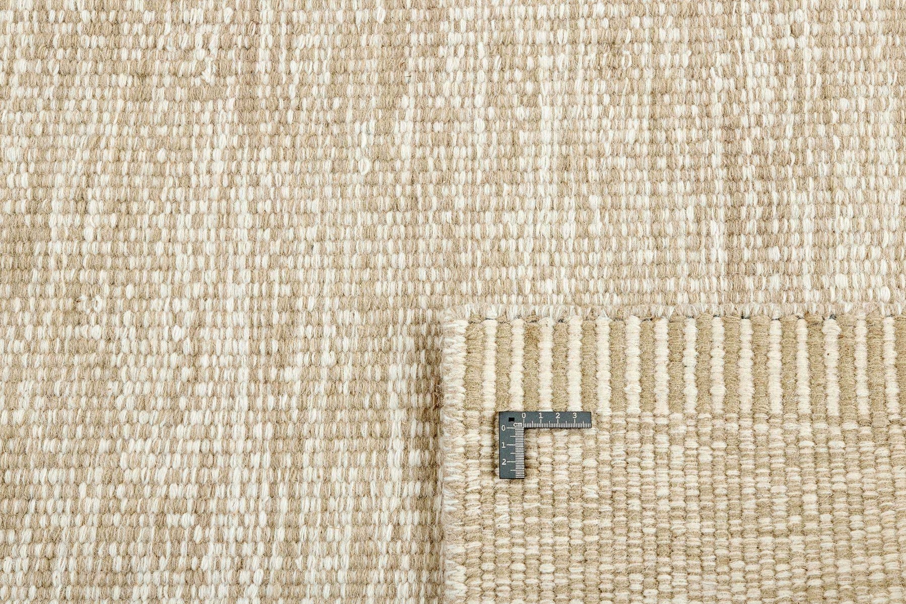 plain beige flatweave area rug
