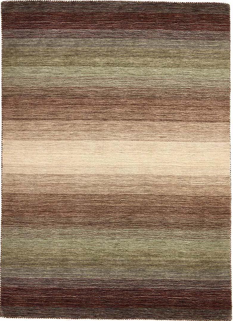 green, brown and cream ombre rug
