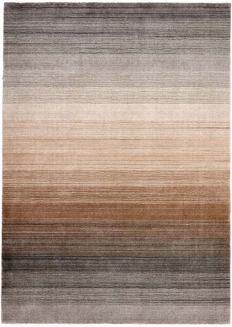 grey, cream, rown and charcoal ombre rug
