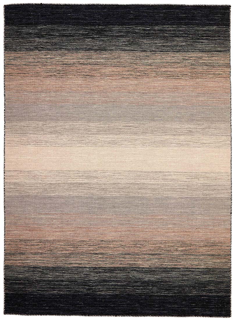 black and grey ombre flatweave kelim rug
