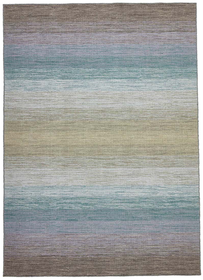 blue, green and purple ombre kelim rug
