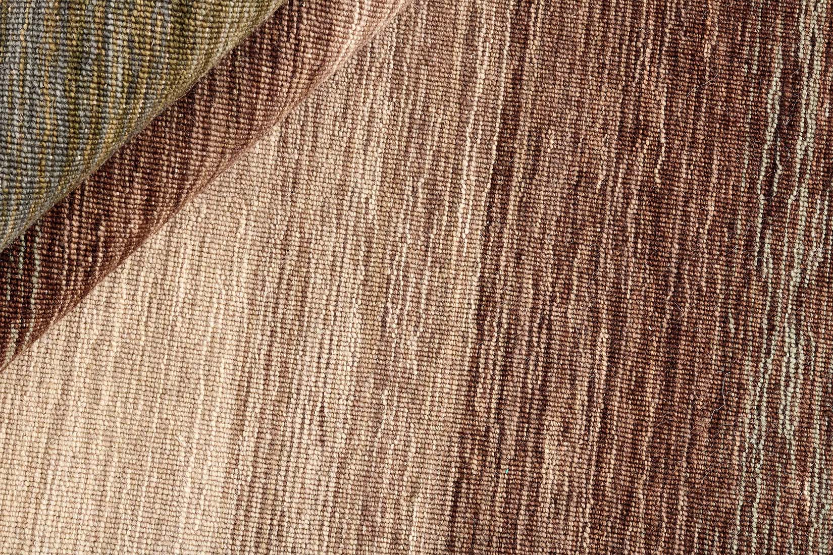  brown and cream ombre flatweave kelim rug

