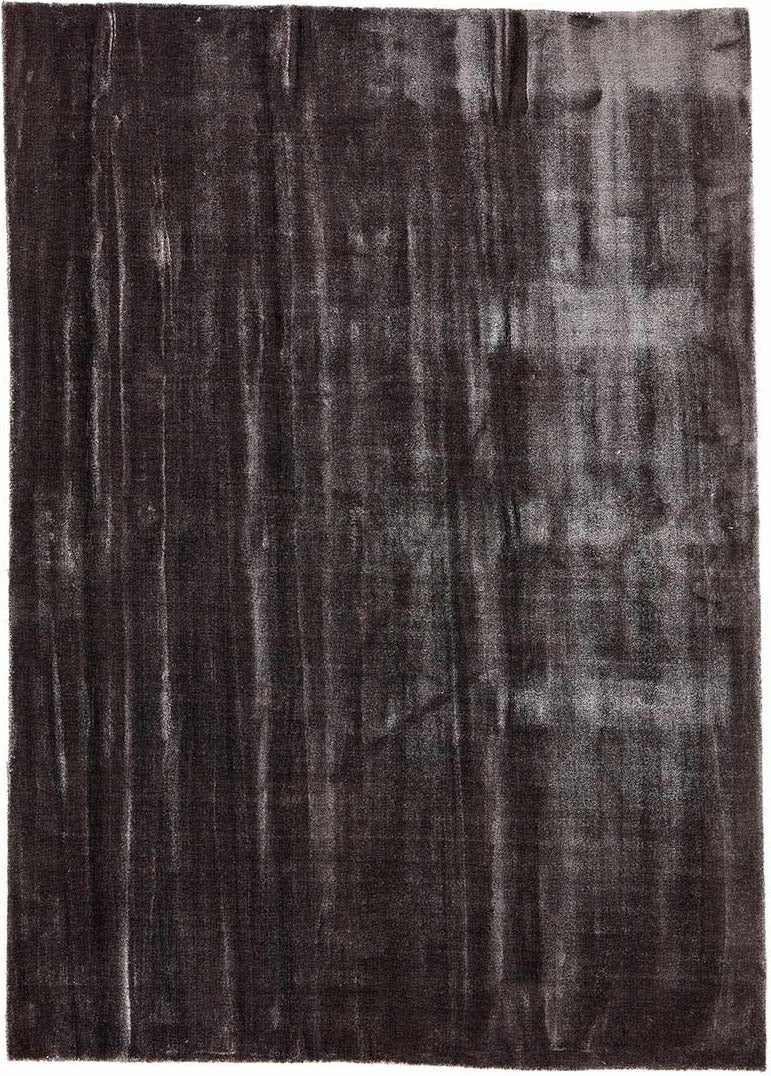 modern black plain rug
