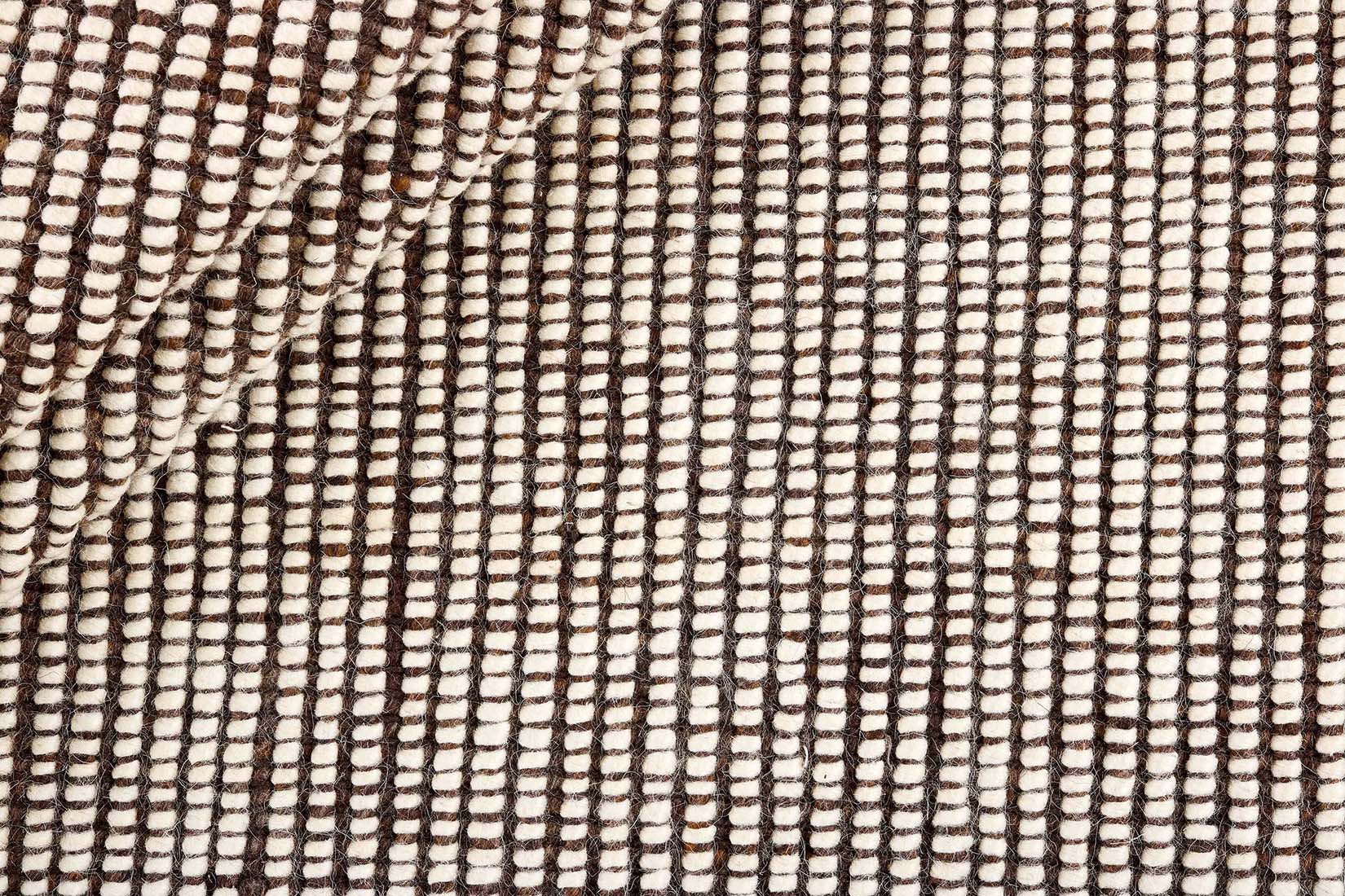 Brown textured flatweave rug
