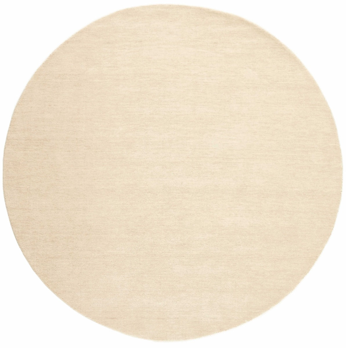 Panorama Uni Circle Ivory Rug | Scandinavian Style | Rugs.ie
