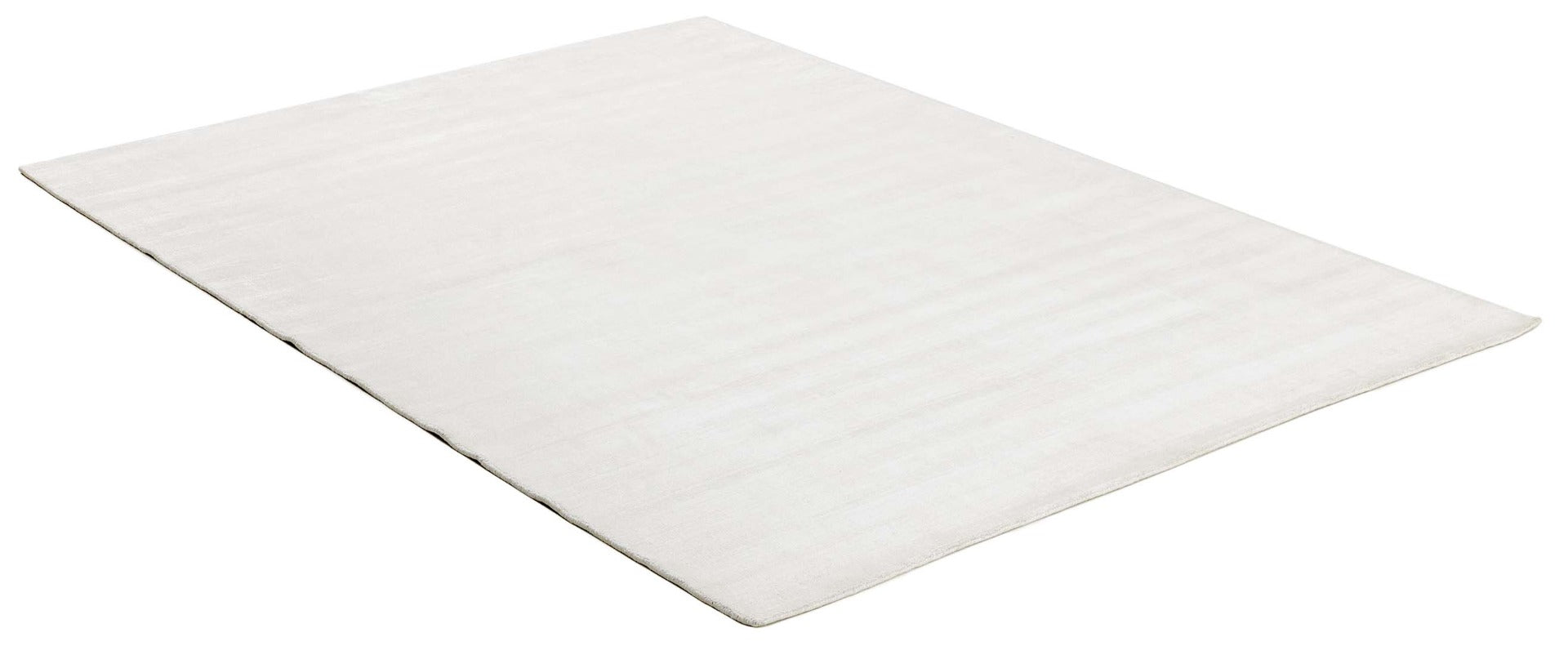 plain white viscose rug
