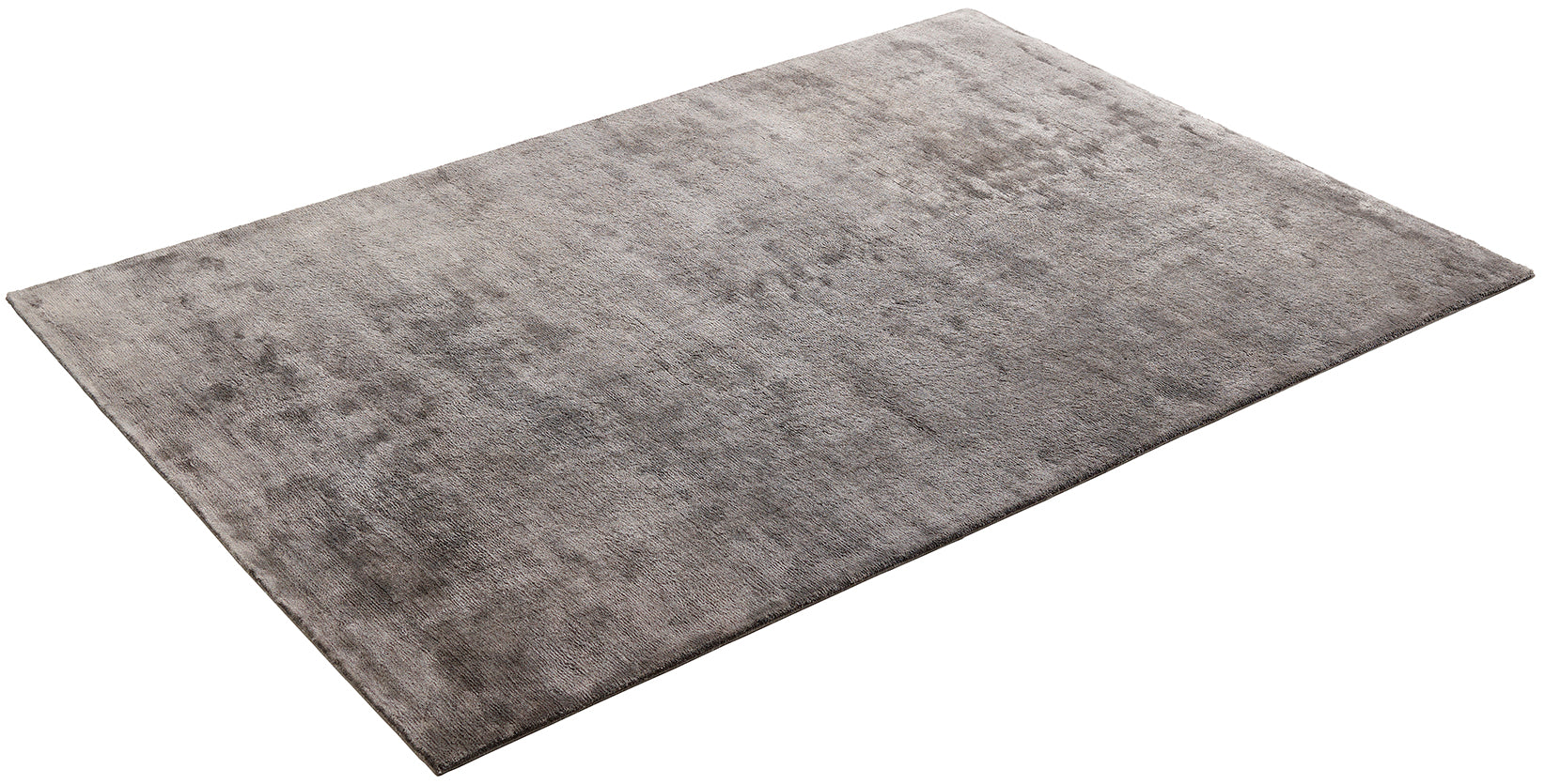 large plain grey and black rug

