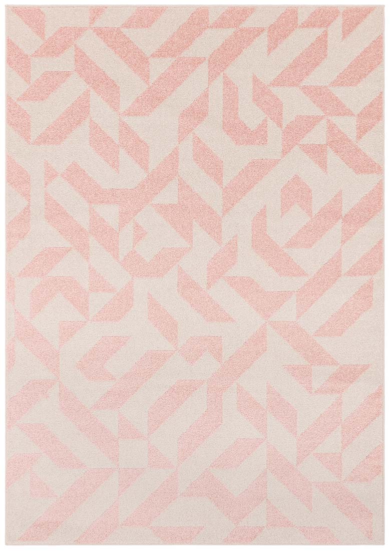 abstract pink flatweave rug
