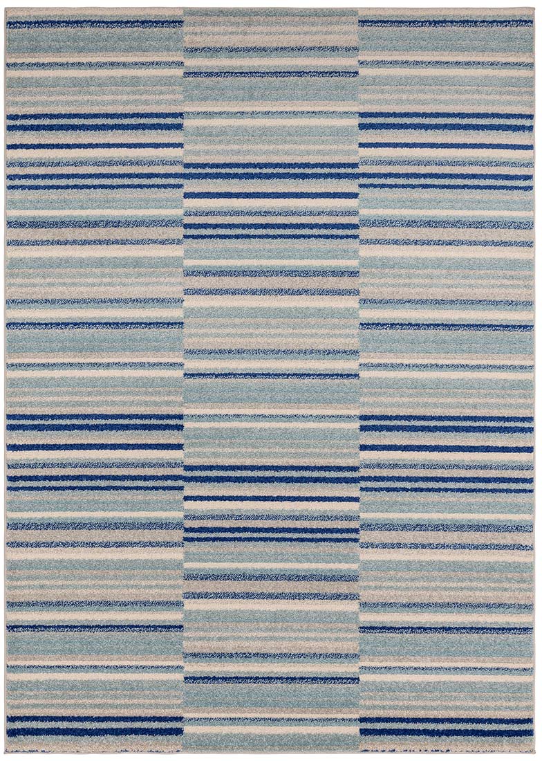 abstract blue flatweave rug
