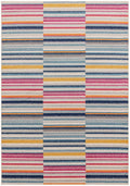Muse Multicoloured Stripe Flatweave Rug MU06