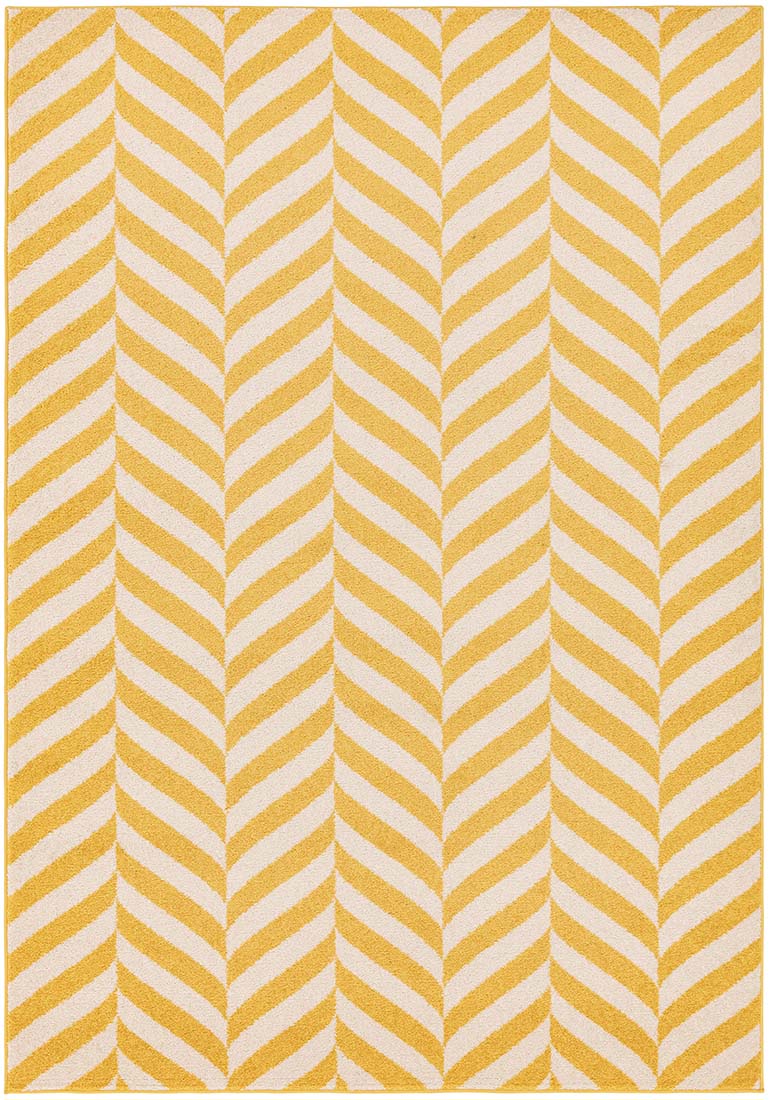 abstract yellow flatweave rug

