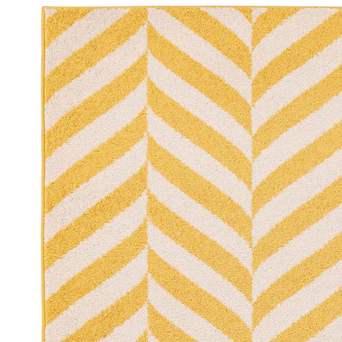 abstract yellow flatweave rug
