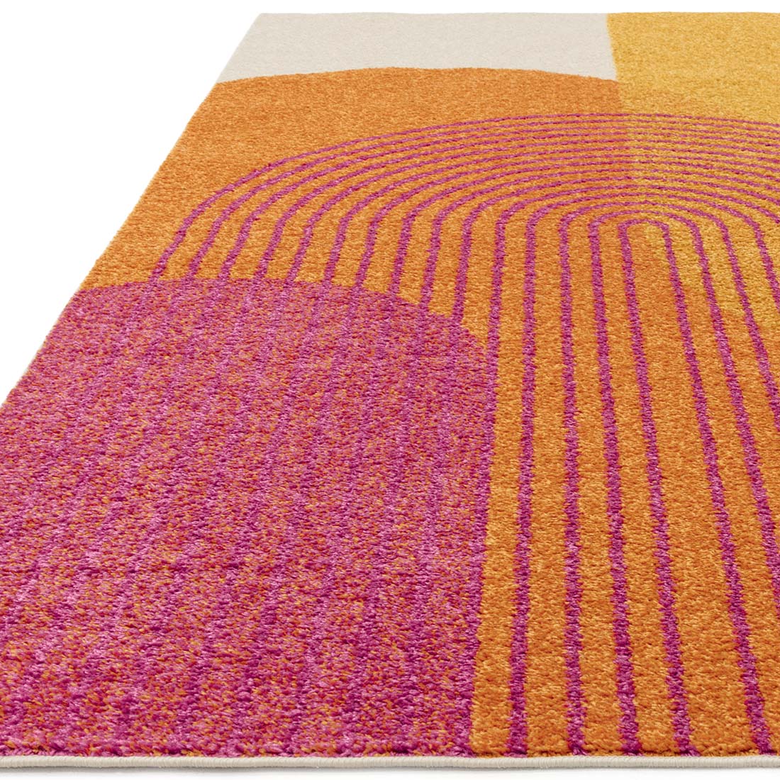 retro orange flatweave rug
