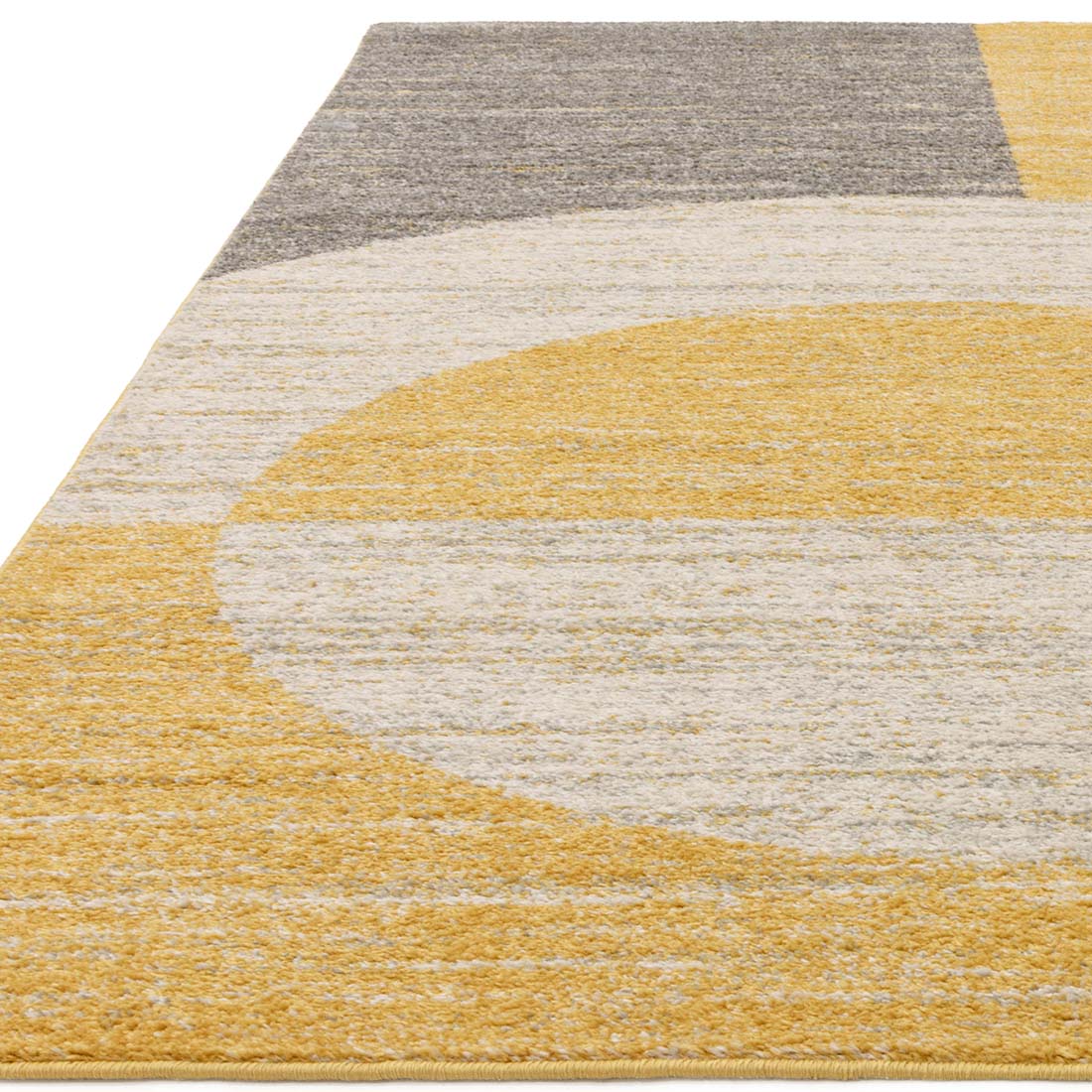geometric yellow flatweave rug

