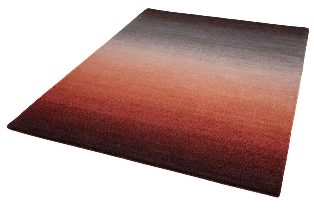 ombre red and black rug