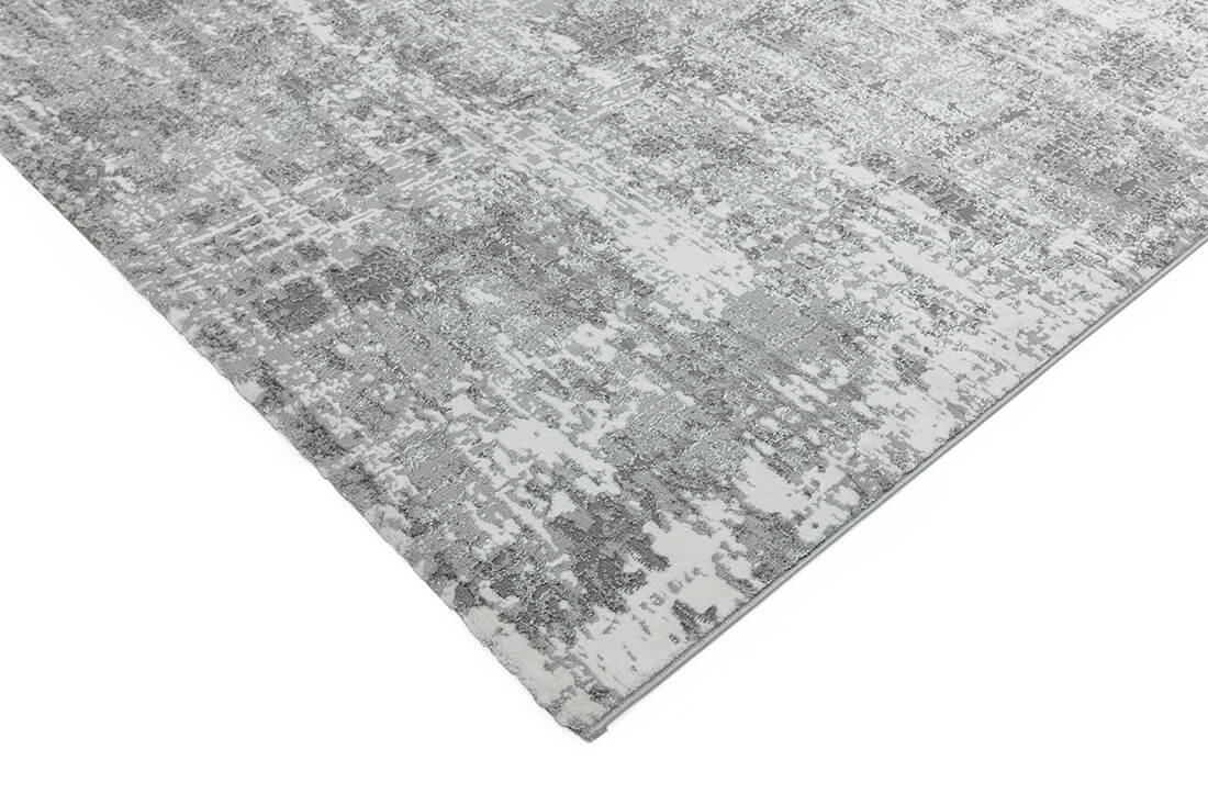 abstract silver area rug