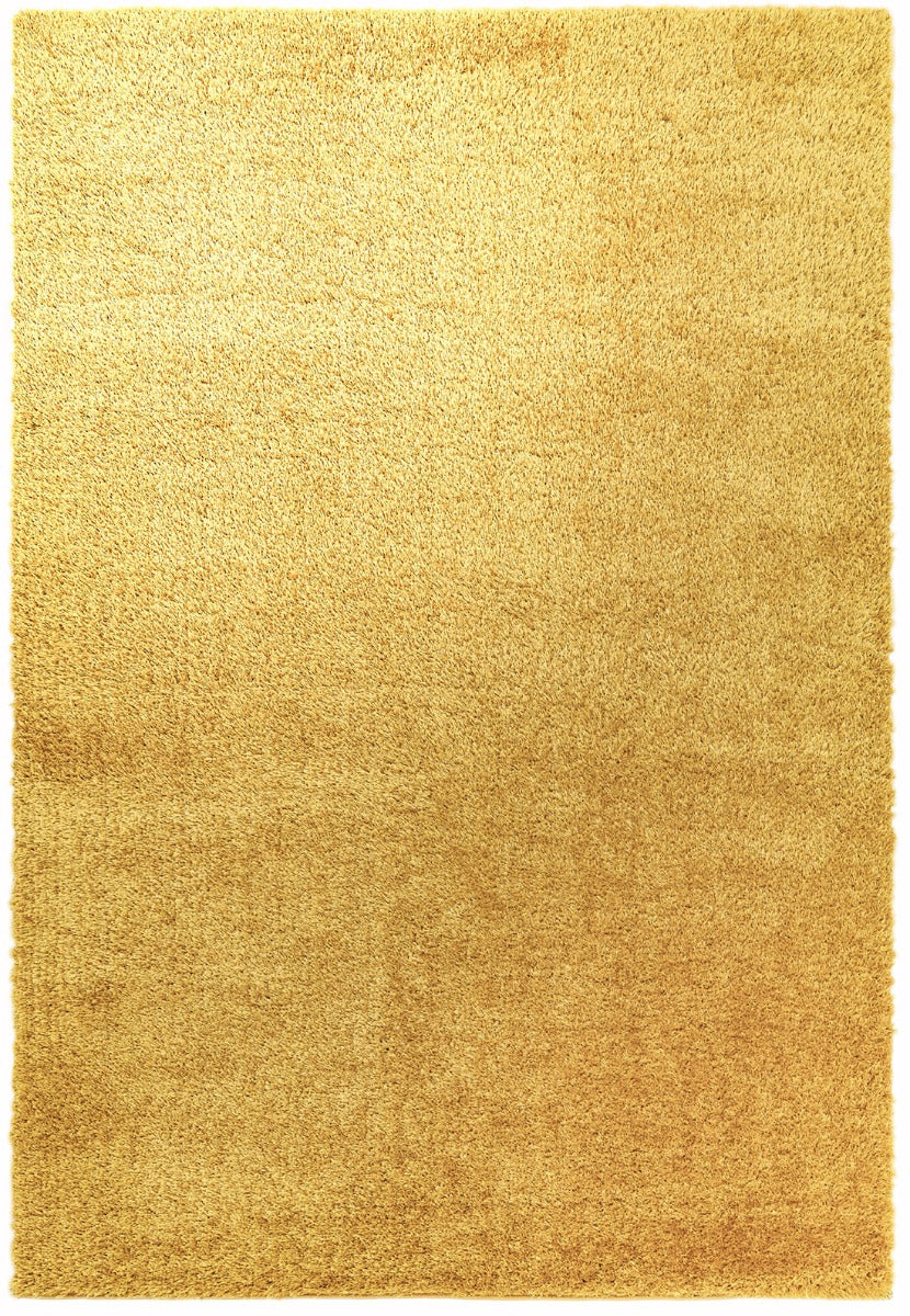 gold shaggy rug