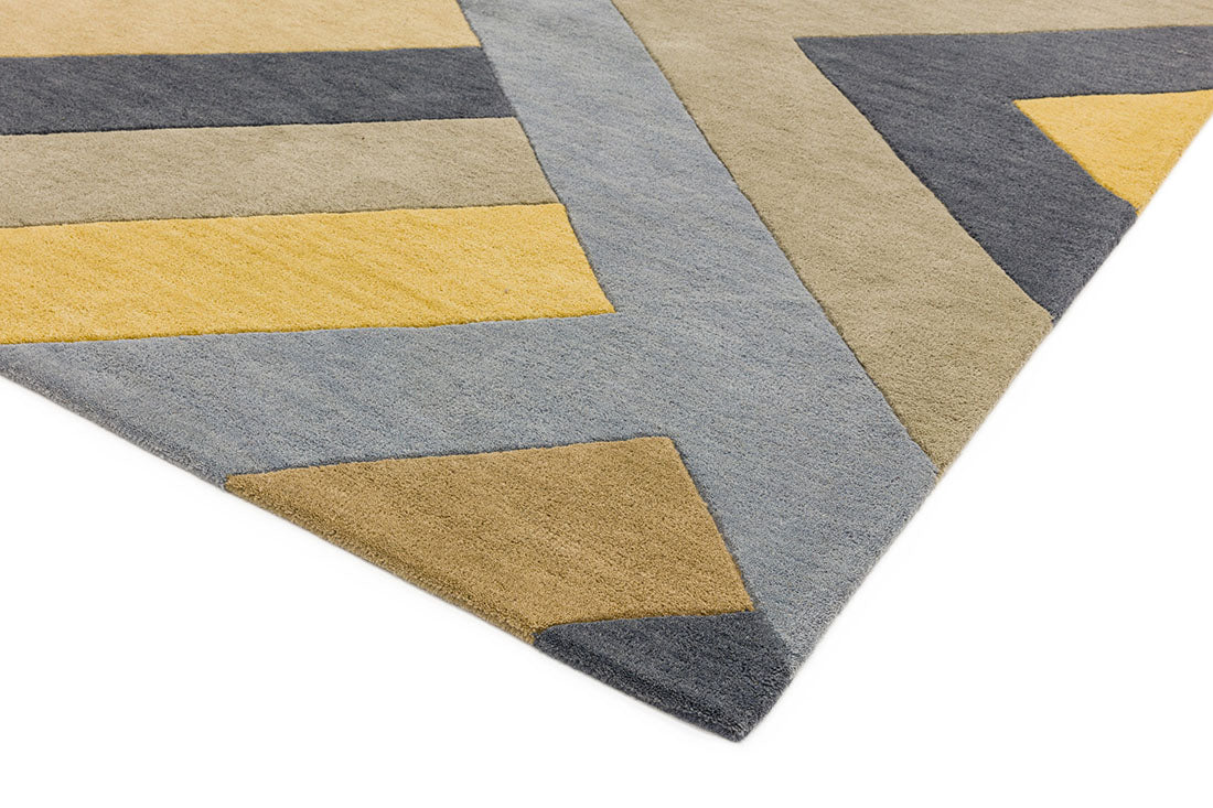 multicolour geometric rug