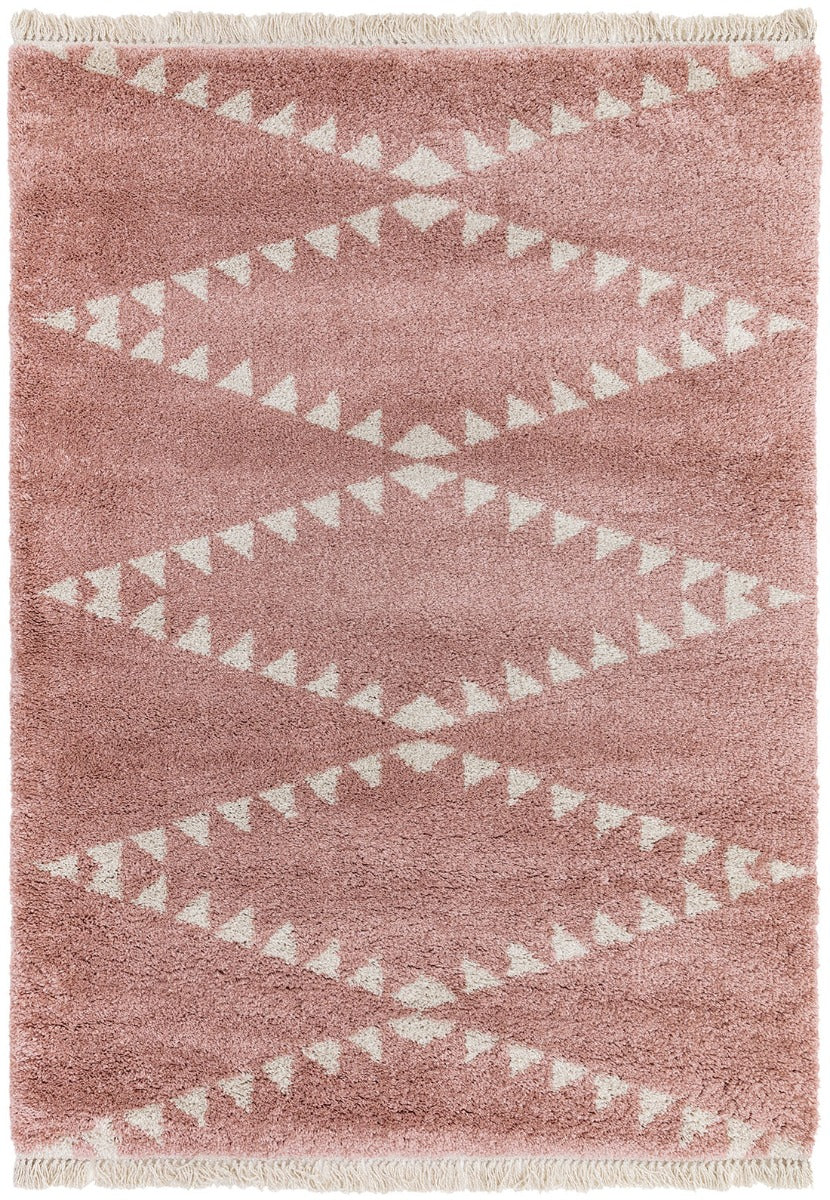 pink moroccan style rug