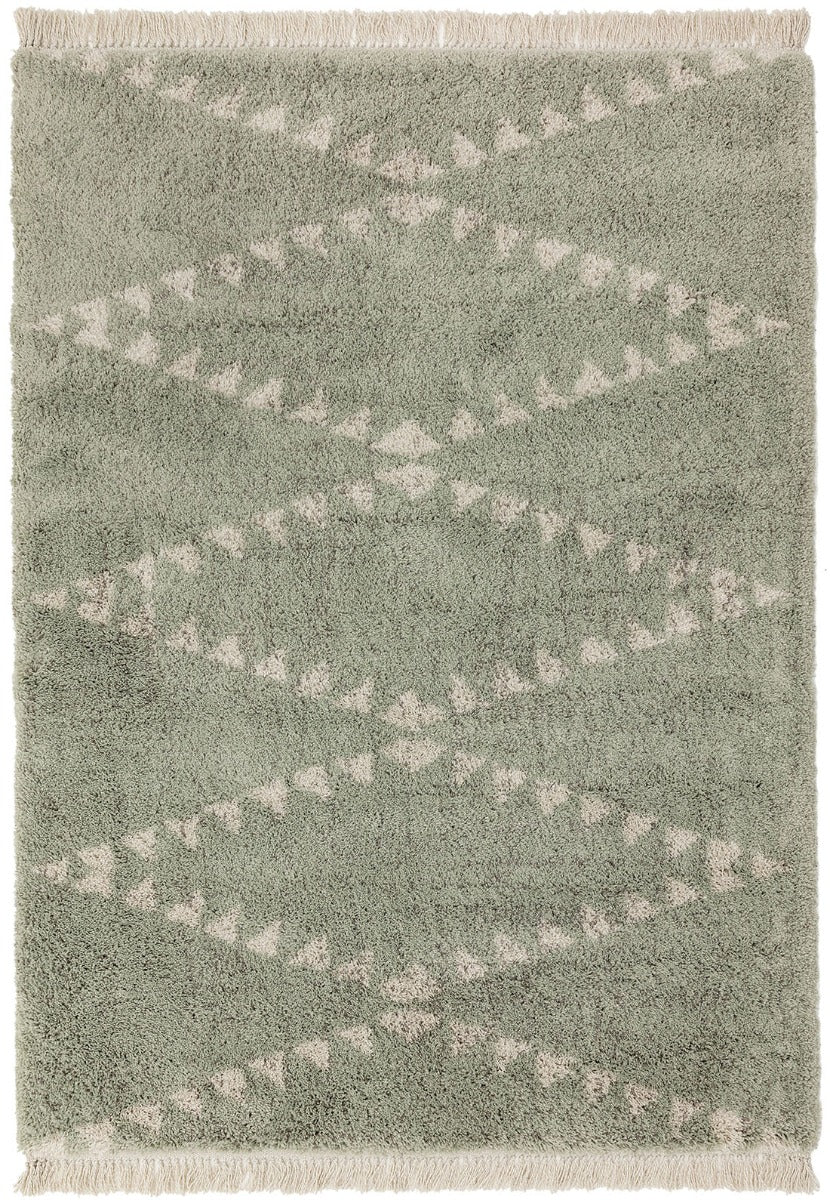 green moroccan style rug