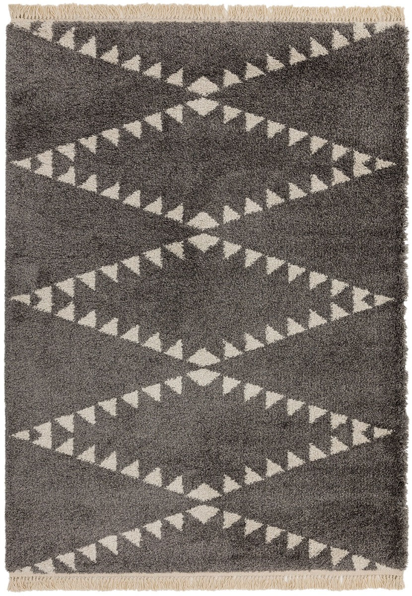 grey moroccan style rug