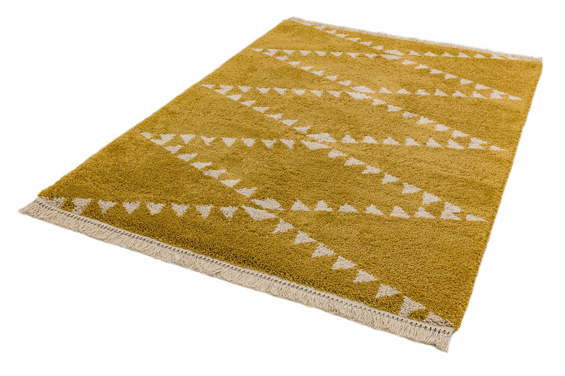 yellow moroccan style rug